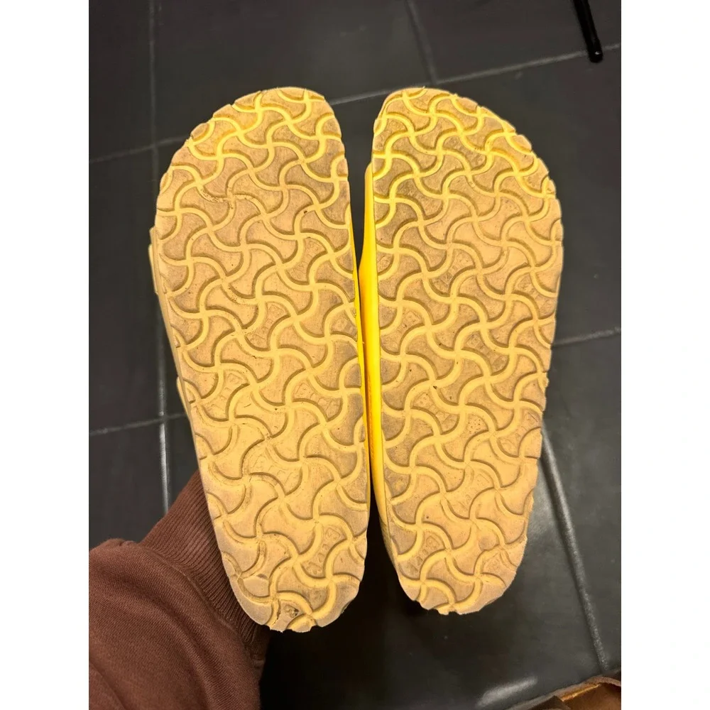 Birkenstock Arizona EVA Neon Yellow Sandals Slides Women 39 L8 M6 Waterproof - Picture 5 of 5